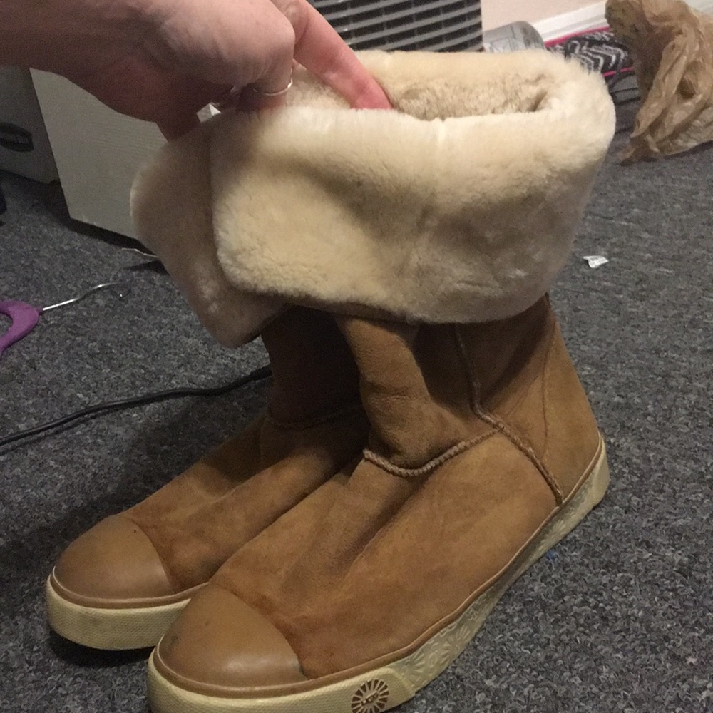 Rolled UGG boots